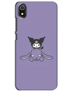 Чехол для Xiaomi Redmi 7A с картинкой «Kuromi на лиловом фоне»