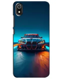 Чехол для Xiaomi Redmi 7A с картинкой «BMW — огни неона»