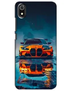 Чехол для Xiaomi Redmi 7A с картинкой «BMW — золотая эмблема»