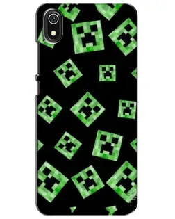 Чохол для Xiaomi Redmi 7A з картинкою «Паттерн з кріперами» Чохол для Xiaomi Redmi 7A з картинкою «Паттерн з кріперами»