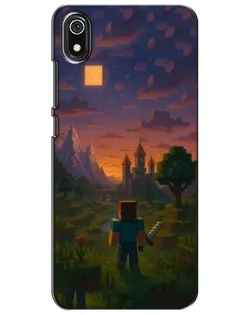 Чохол для Xiaomi Redmi 7A з картинкою «Стів біля вежі» Чохол для Xiaomi Redmi 7A з картинкою «Стів біля вежі»