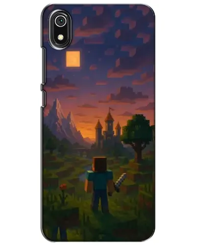 Чехол для Xiaomi Redmi 7A с картинкой «Стив у башни»