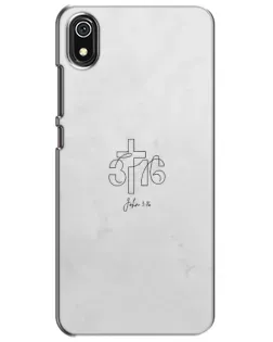 Чохол для Xiaomi Redmi 7A з картинкою «Івана 3:16 Хрест»