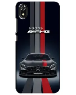 Чохол для Xiaomi Redmi 7A з картинкою «Mercedes — білий карбон»
