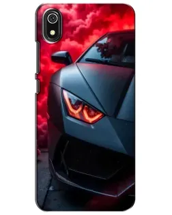 Чохол для Xiaomi Redmi 7A з картинкою «Lamborghini червоне сяйво»
