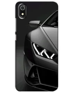 Чехол для Xiaomi Redmi 7A с картинкой «Lamborghini фары детализация»