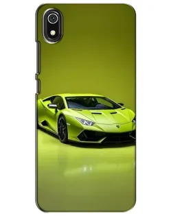 Чехол для Xiaomi Redmi 7A с картинкой «Салатовый Lamborghini Huracan»