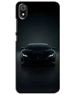 Чехол для Xiaomi Redmi 7A с картинкой «Черный Lamborghini Aventador»