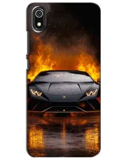 Чехол для Xiaomi Redmi 7A с картинкой «Lamborghini в огне»
