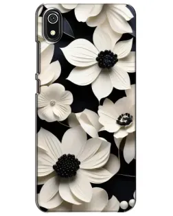 Чохол для Xiaomi Redmi 7A з картинкою «Об'ємні білі квіти»