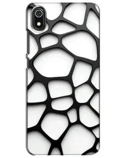 Чохол для Xiaomi Redmi 7A з картинкою «Біла об'ємна сітка»