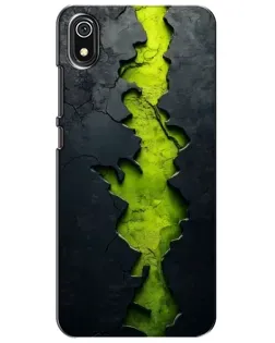 Чохол для Xiaomi Redmi 7A з картинкою «Салатовий розлом скелі»