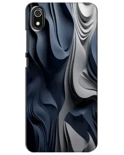 Чохол для Xiaomi Redmi 7A з картинкою «Об'ємні сині складки»