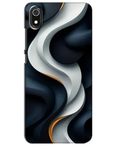 Чехол для Xiaomi Redmi 7A с картинкой «Объемные черно-белые ленты» Чехол для Xiaomi Redmi 7A с картинкой «Объемные черно-белые ленты»