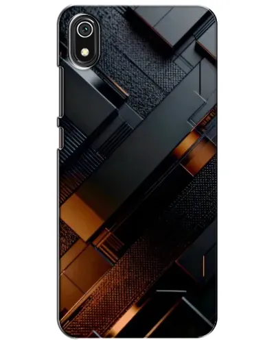 Чехол для Xiaomi Redmi 7A с картинкой «Черные геометрические блоки» Чехол для Xiaomi Redmi 7A с картинкой «Черные геометрические блоки»