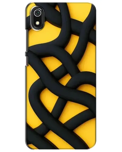 Чехол для Xiaomi Redmi 7A с картинкой «Черное желтое переплетение» Чехол для Xiaomi Redmi 7A с картинкой «Черное желтое переплетение»