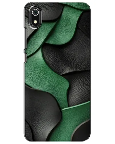 Чехол для Xiaomi Redmi 7A с картинкой «Зеленые кожаные волны» Чехол для Xiaomi Redmi 7A с картинкой «Зеленые кожаные волны»