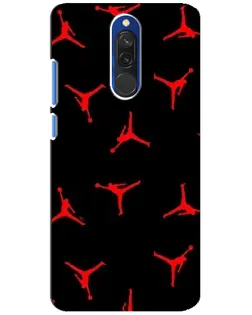 Чохол для Xiaomi Redmi 8 з картинкою «Jordan Red Pattern»
