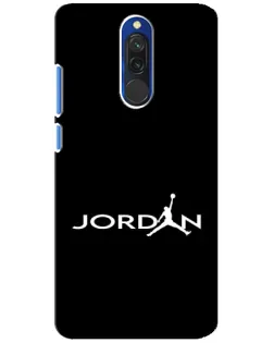 Чехол для Xiaomi Redmi 8 с картинкой «Jordan White Logo»