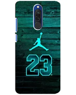 Чехол для Xiaomi Redmi 8 с картинкой «Jordan Cyan 23»