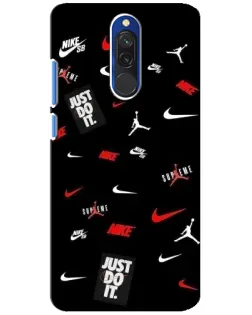Чехол для Xiaomi Redmi 8 с картинкой «Nike Mix Pattern»