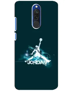 Чехол для Xiaomi Redmi 8 с картинкой «Jordan Blue Fire»