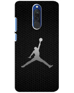 Чехол для Xiaomi Redmi 8 с картинкой «Jordan Dark Carbon»