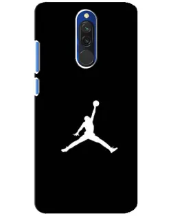 Чехол для Xiaomi Redmi 8 с картинкой «Jordan Silhouette»