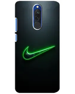 Чохол для Xiaomi Redmi 8 з картинкою «Неоновий контур Nike»