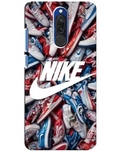 Чехол для Xiaomi Redmi 8 с картинкой «Коллаж кроссовок Найк» Чехол для Xiaomi Redmi 8 с картинкой «Коллаж кроссовок Найк»