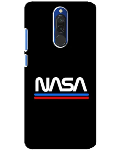 Чехол для Xiaomi Redmi 8 с картинкой «NASA — классика Red Blue»