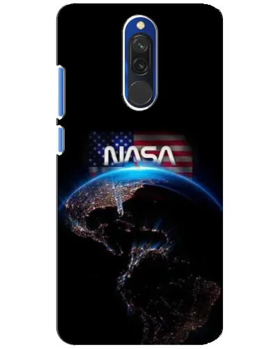Чехол для Xiaomi Redmi 8 с картинкой «Земля из космоса NASA»
