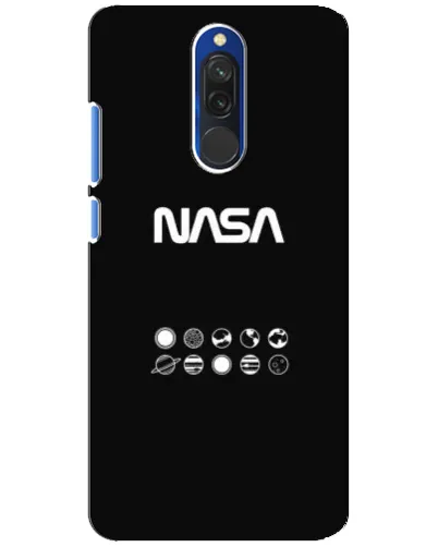 Чехол для Xiaomi Redmi 8 с картинкой «NASA — технический принт»