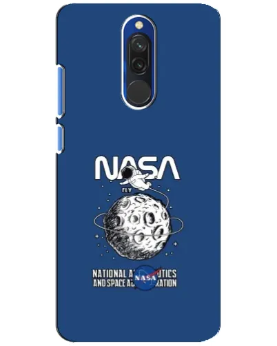 Чехол для Xiaomi Redmi 8 с картинкой «NASA — лунная миссия»