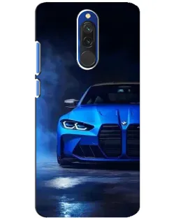 Чехол для Xiaomi Redmi 8 с картинкой «Голубая BMW M4» Чехол для Xiaomi Redmi 8 с картинкой «Голубая BMW M4»