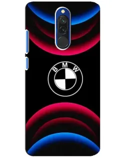 Чехол для Xiaomi Redmi 8 с картинкой «Логотип BMW и неоновые дуги» Чехол для Xiaomi Redmi 8 с картинкой «Логотип BMW и неоновые дуги»