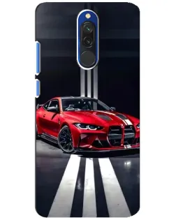 Чехол для Xiaomi Redmi 8 с картинкой «Красная BMW на дороге» Чехол для Xiaomi Redmi 8 с картинкой «Красная BMW на дороге»