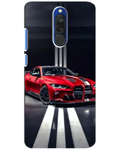 Чехол для Xiaomi Redmi 8 с картинкой «Красная BMW на дороге» Чехол для Xiaomi Redmi 8 с картинкой «Красная BMW на дороге»