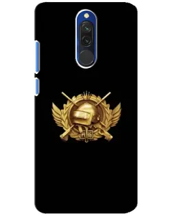 Чохол для Xiaomi Redmi 8 з картинкою «PUBG — помаранчевий градієнт»