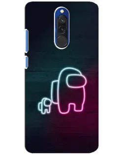 Чохол для Xiaomi Redmi 8 з картинкою «Among Us неон-арт»