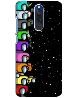 Чохол для Xiaomi Redmi 8 з картинкою «Команда Among Us»