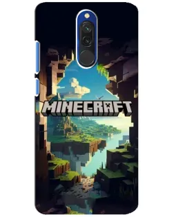 Чохол для Xiaomi Redmi 8 з картинкою «Печера Майнкрафт»