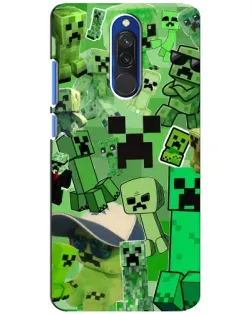 Чохол для Xiaomi Redmi 8 з картинкою «Кріпери Minecraft»