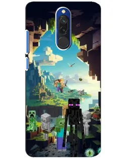 Чохол для Xiaomi Redmi 8 з картинкою «Ендермен у лісі»
