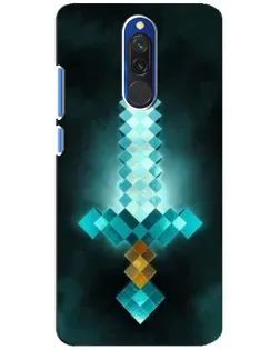 Чохол для Xiaomi Redmi 8 з картинкою «Алмазний меч неон»