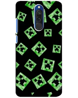 Чохол для Xiaomi Redmi 8 з картинкою «Паттерн з кріперами»