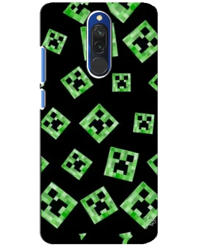 Чохол для Xiaomi Redmi 8 з картинкою «Паттерн з кріперами» Чохол для Xiaomi Redmi 8 з картинкою «Паттерн з кріперами»