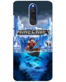 Чохол для Xiaomi Redmi 8 з картинкою «Minecraft льодянийсвіт»