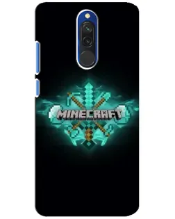 Чохол для Xiaomi Redmi 8 з картинкою «Minecraft Diamond лого»