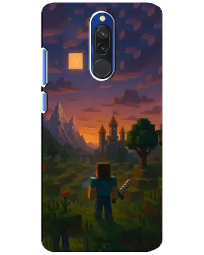 Чохол для Xiaomi Redmi 8 з картинкою «Стів біля вежі» Чохол для Xiaomi Redmi 8 з картинкою «Стів біля вежі»